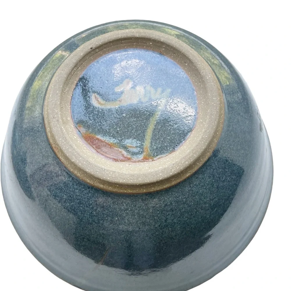 Glazed Stoneware Ceramic Pot with fish detail lid